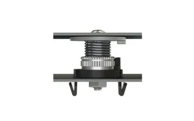 A typical tolerance compensation fasteners on white background