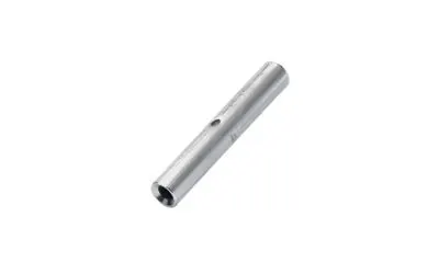 Close-up of a Klauke compression joint on white background