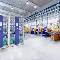 SmartLocker cabinets in the shop floor