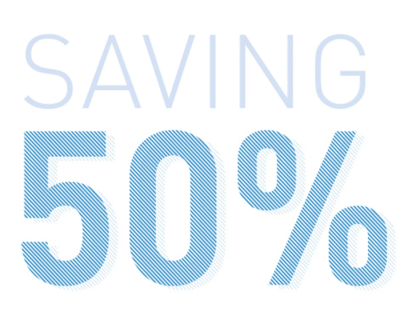 Risparmio del 50%
