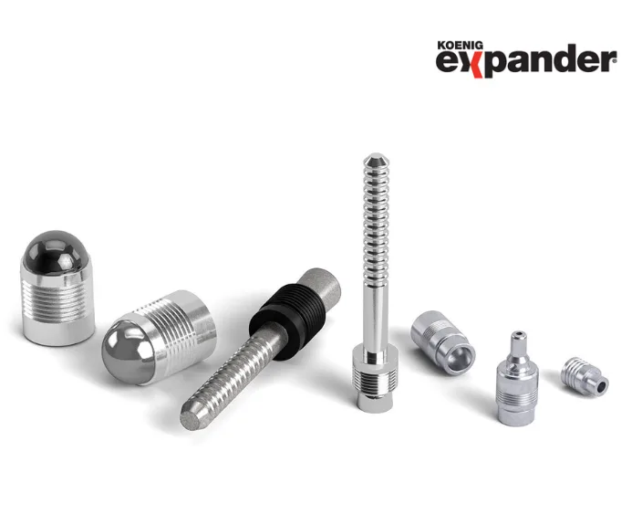 Beispielprodukte von KOENIG EXPANDER Verschlusstechnologie für eMobility Anwendungen.