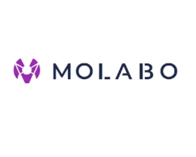 Molabo-Logo in Lila und Blau