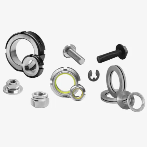 Verschiedene Sicherungselemente für Schraubverbindungen