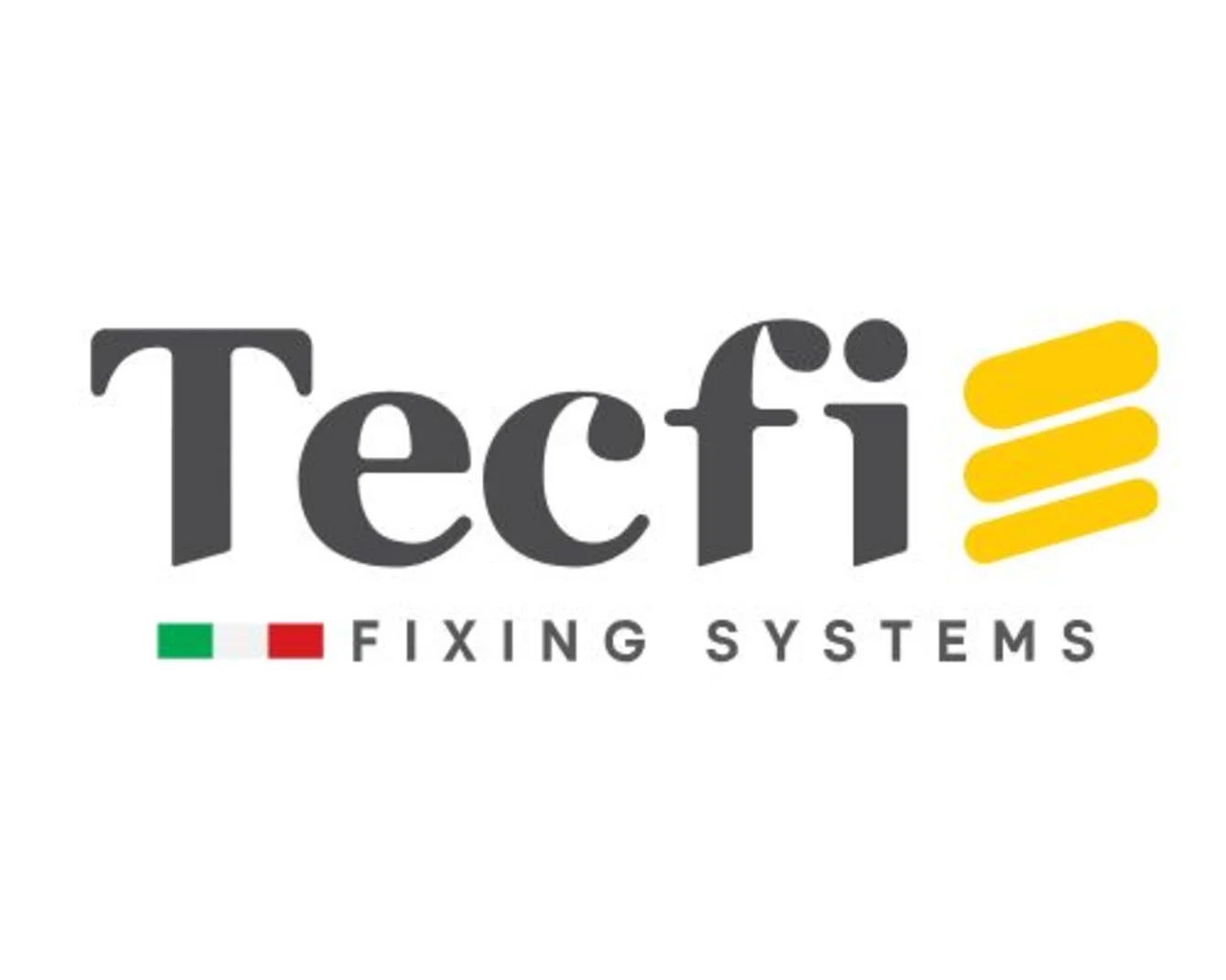 Das Bild zeigt das Tecfi-Logo sowie das Logo der Tecfi-Befestigungssysteme.