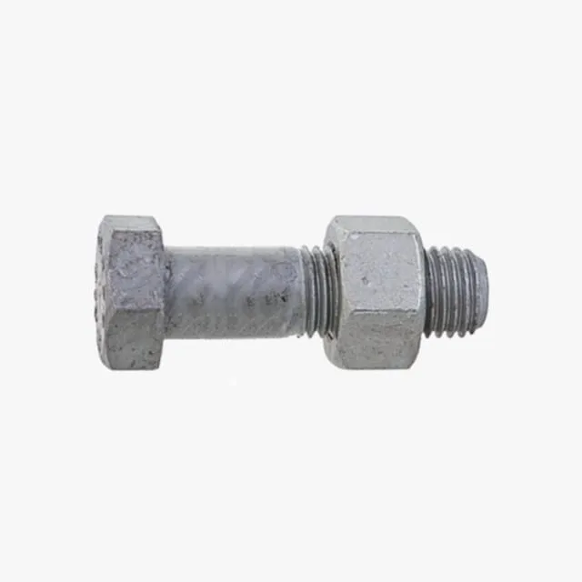 højstyrke bolt med delgevind galvaniseret