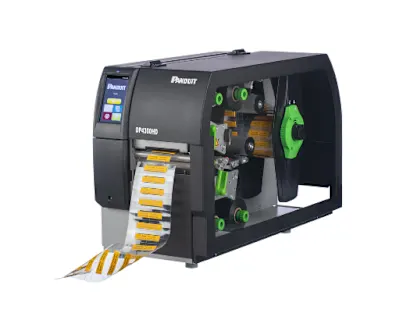 Une imprimante Panduit DP4300HD spécialement conçue pour l'identification et la gestion des câbles.
