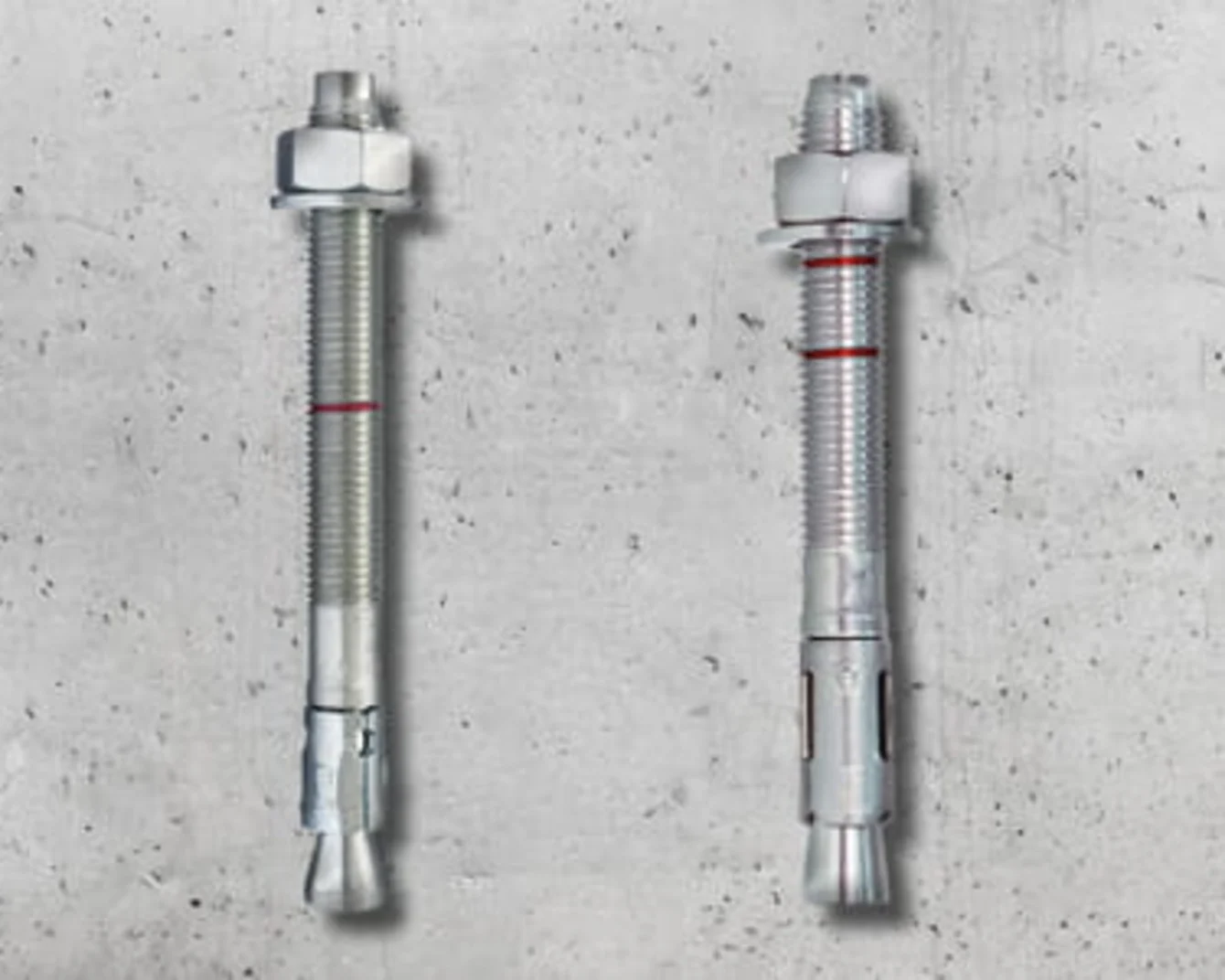 4 Tecfi wedge anchors for anchoring high loads in concrete
