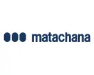 Logo con tres puntos azul marino seguidos de la palabra "matachana" en minúsculas, también en azul marino, sobre un fondo blanco.
