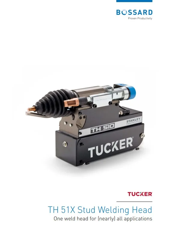 Thumbnail Tucker TH 51X Stud Welding Head Brochure