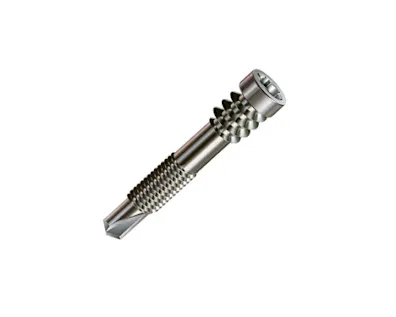 Vít thép không gỉ SPAX cho ứng dụng ngoài trời trên nền trắng.