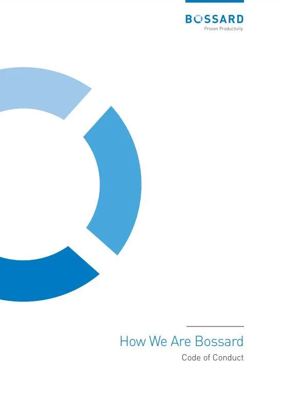 A thumbnail of the brochure Bossard Code of Conduct.