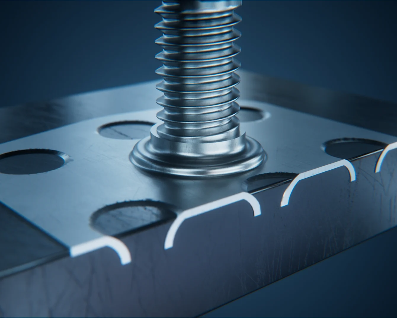 Close-up of an MM-Welding InWWerse® fastener in an application