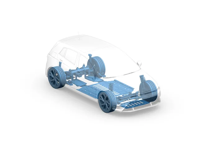 Electric Vehicles Chassis Visual
