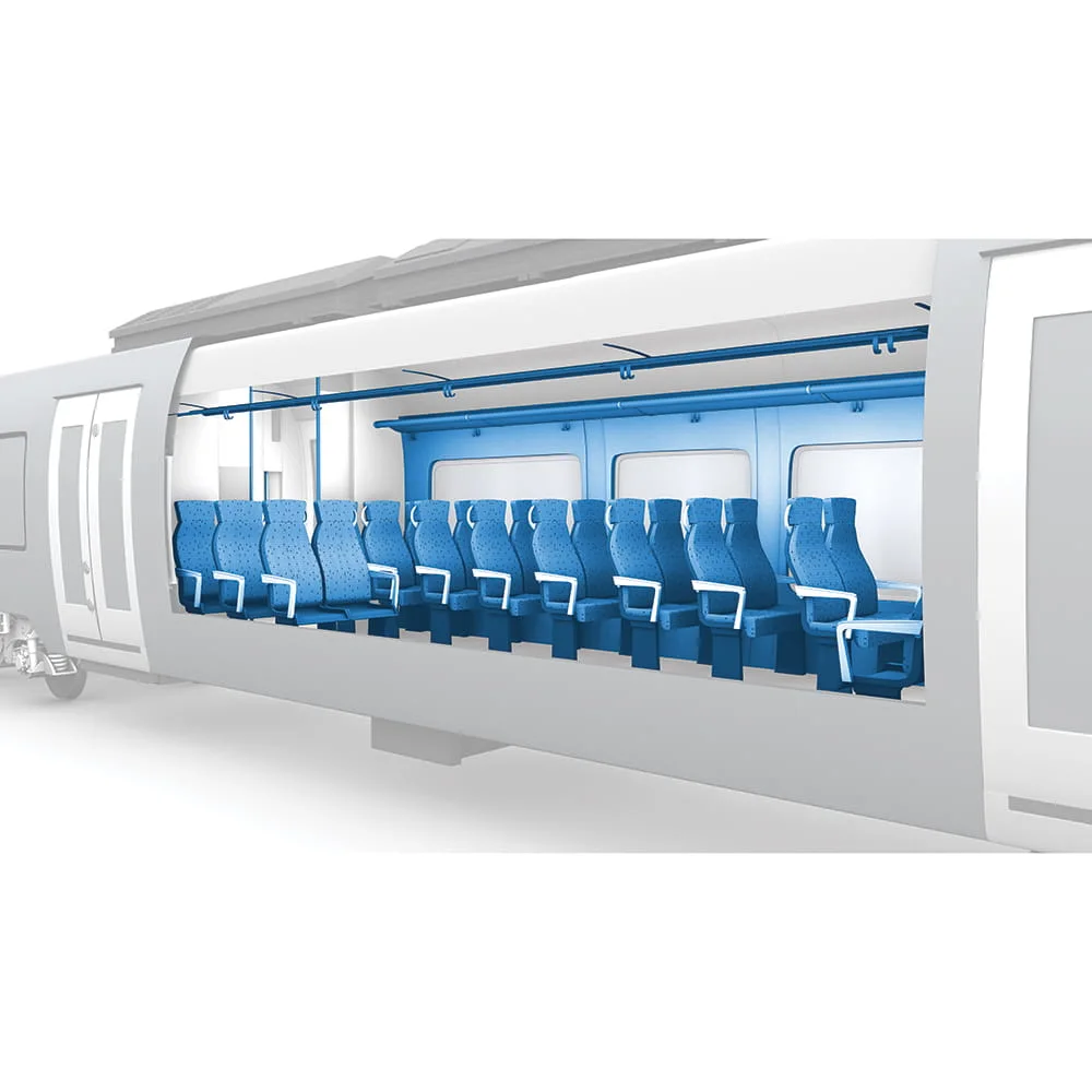 Interior layout of railway vehicles