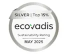 Il rating di sostenibilità Ecovadis per il Bossard Group è Argento, posizionandoci nel top 15%.