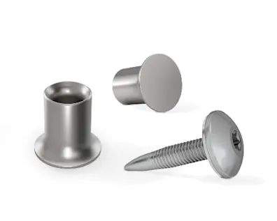 A set of screws for combining drilling and thread forming