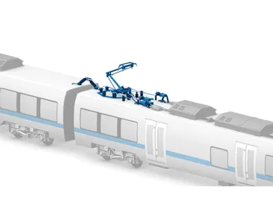 Energy Supply of Railcar Vehicles with white background