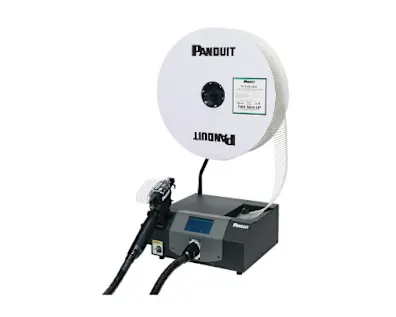 Un système d'installation automatisé Panduit PAT 4.0 pour l'installation facile des attaches de câbles Panduit.