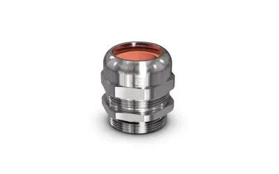 A Jacob WADIrail cable gland specifically developed for use in rail vehicles, electrical installations, and tunnel construction.