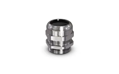 A Jacob WADIone metal cable gland for mechanical engineering and electrical and electronic enclosures.