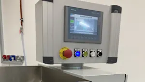 The control panel of the PEMSERTER IN-DIE Feeding cart system