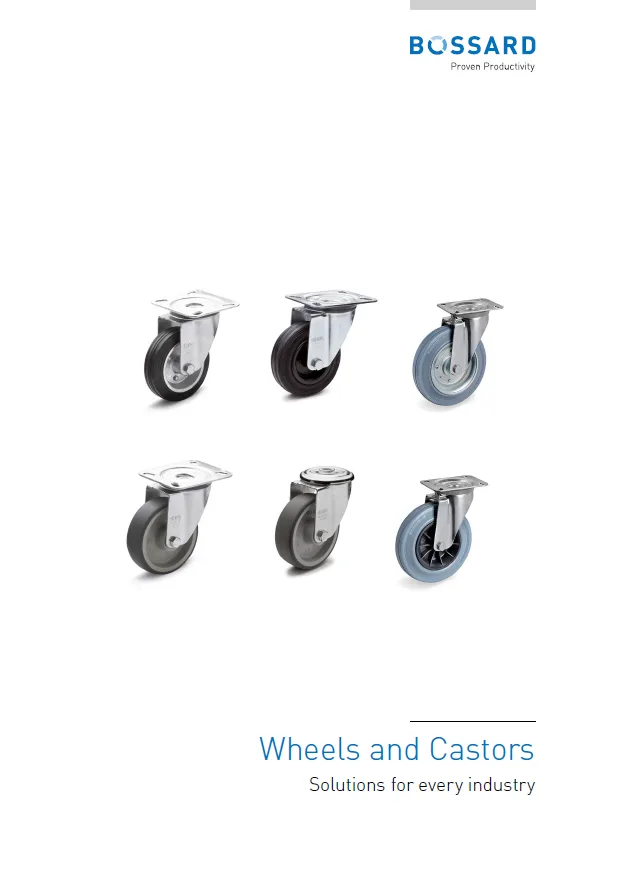 Thumbnail for the Bossard Factsheet "Wheels and Castors"