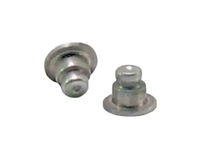 Two microPEM TackPin fasteners (types TA/T4) on white background
