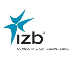 IZB-Logo mit dem Slogan Connecting Car Competence