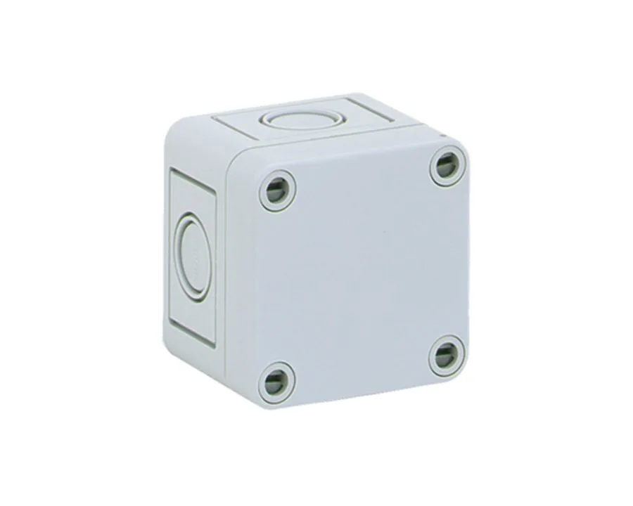 A white Spelsberg TK series electrical junction box on white background.