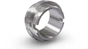 Cylindre métallique usiné CNC