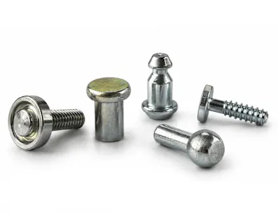 Different Tucker special welding studs on white background