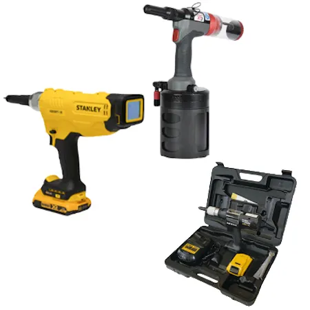 Verschiedene Nietwerkzeuge mit Rabatt-Aktion.