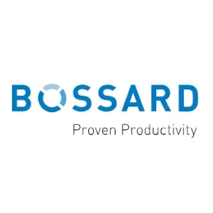 Bossard-Logo mit dem Slogan "Proven Productivity"