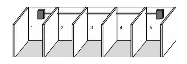 An example of conduit configuration in a building