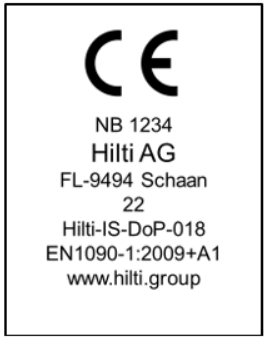 Example of a CE marking for a �������� MT System product in accordance with EN 1090