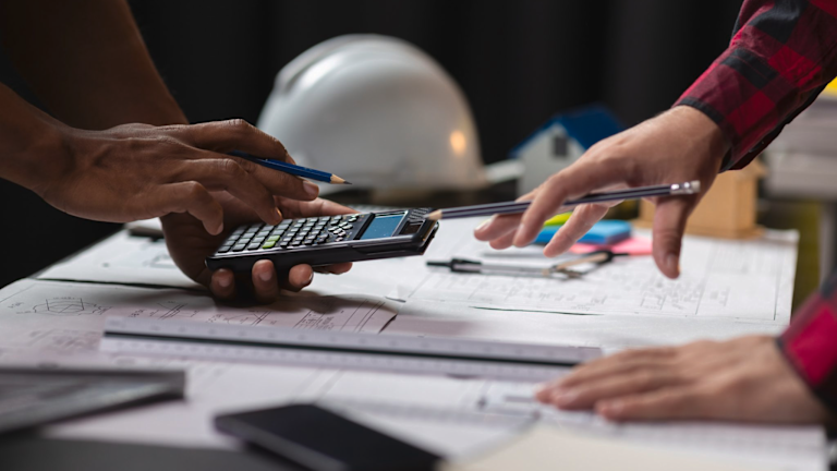 People writing and using calculator