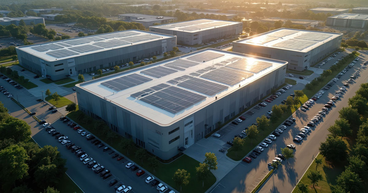 data center aerial view