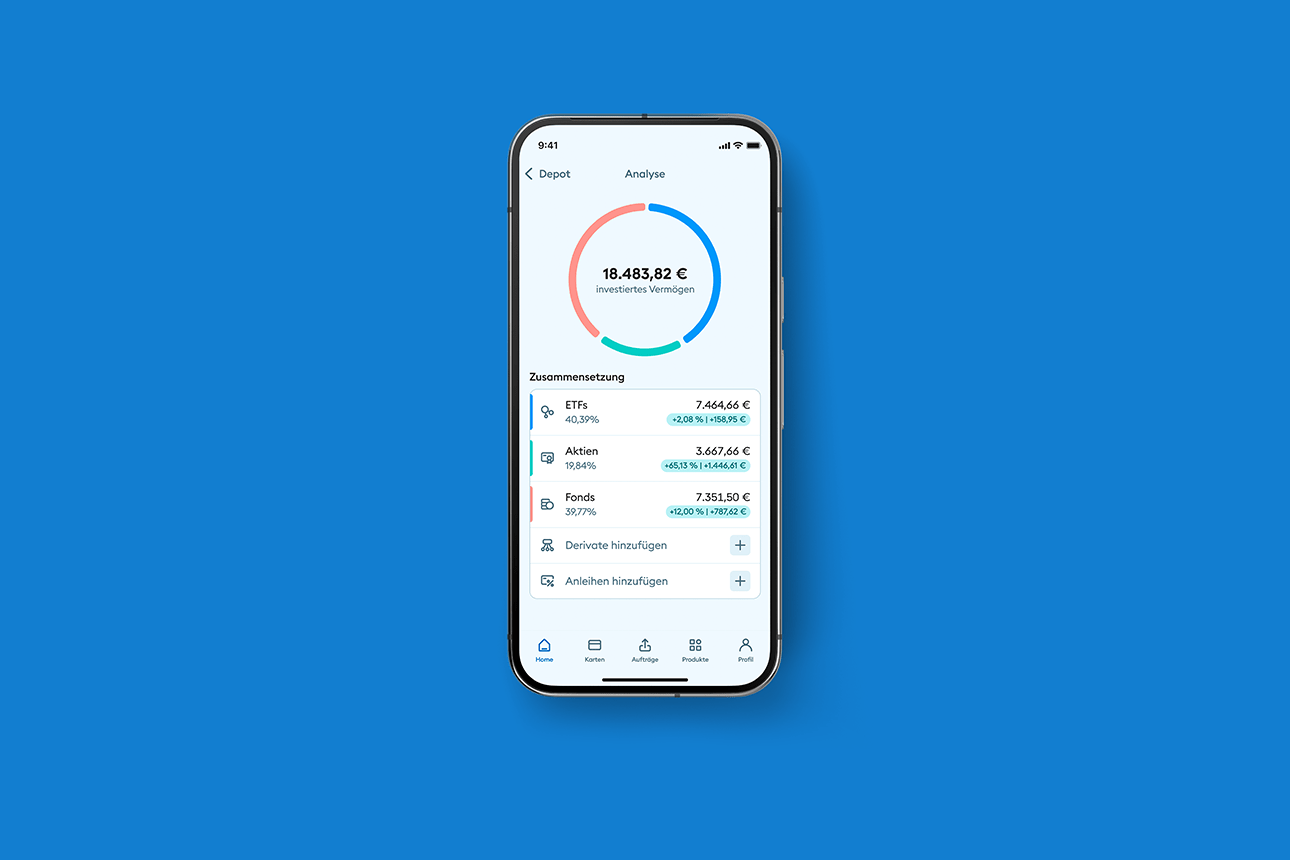 Depotanalyse mit ETFs, Aktien und Fonds in der DKB App