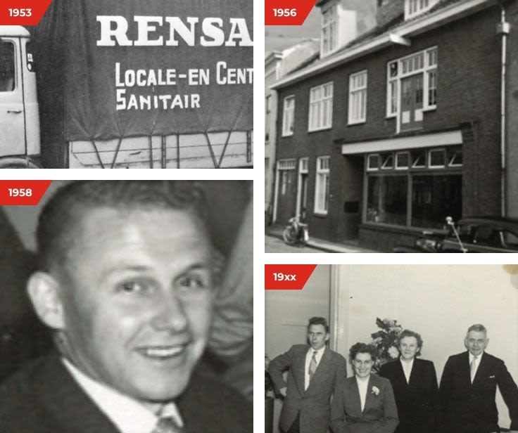 De gasrevolutie - Fotos van de geschiedenis van Rensa; de bus, personen, oude locatie en familie van oprichting