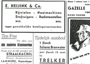 Afbeelding van een oude advertentie van Rensa Verwarming en Ventilatie