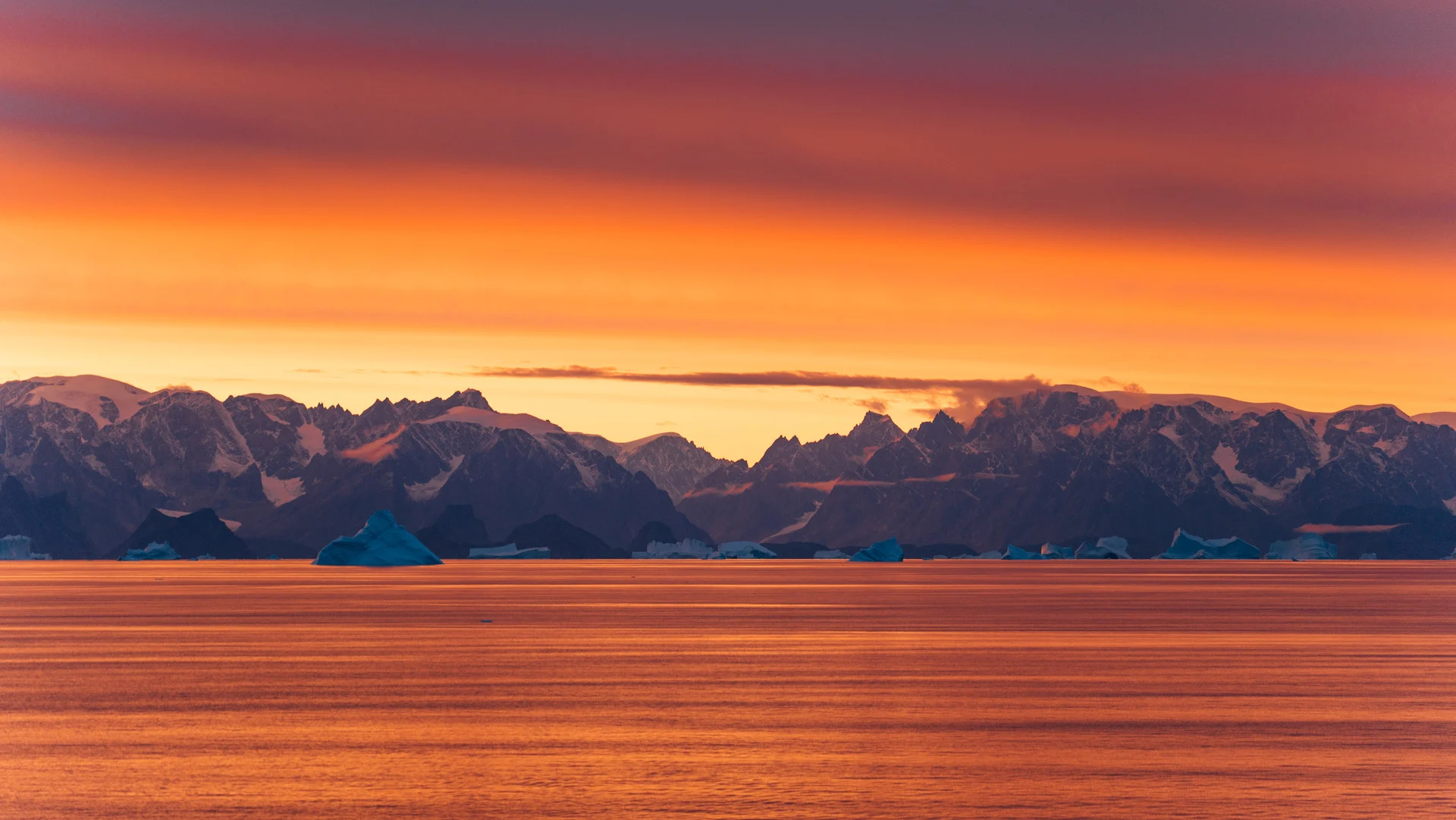Greenland - Sunset - Bjørne Øer