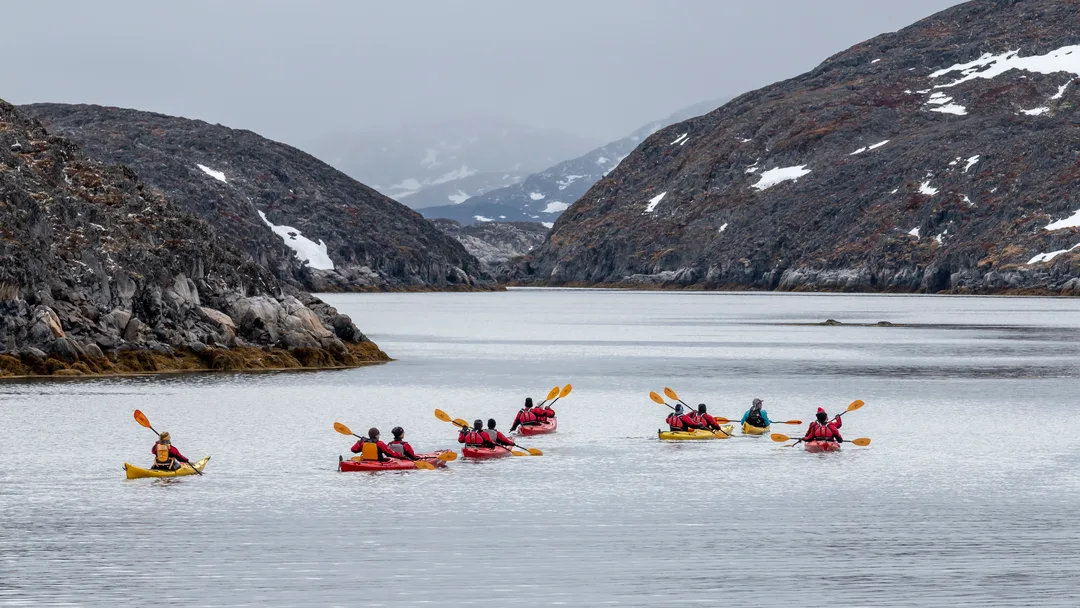 Kayaking in Itilleq Greenland HX 16896 Kayaking in Itilleq Greenland HX 16896