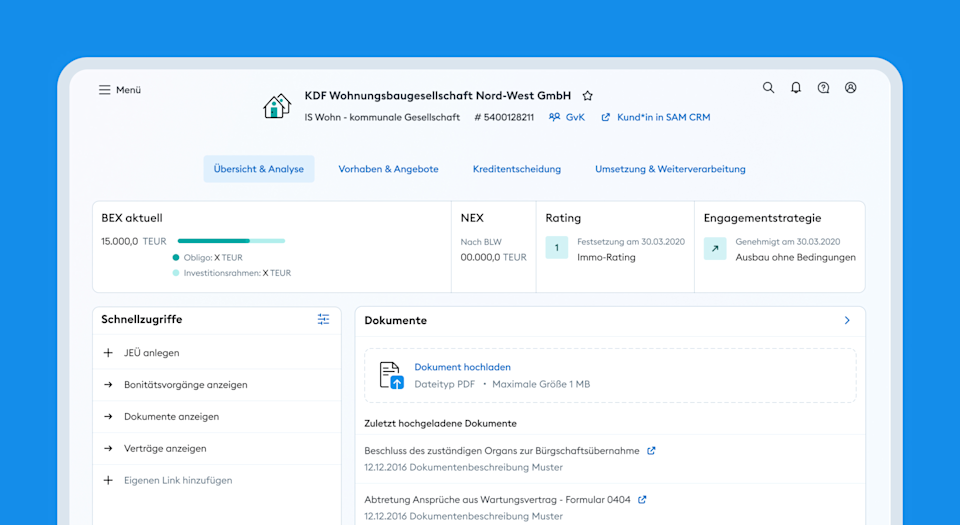 preview of the digital credit loaning process