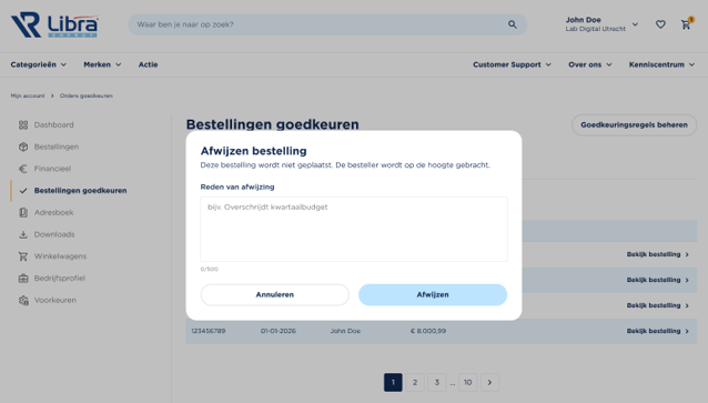 Afbeelding 9 Bestellingen afwijzen