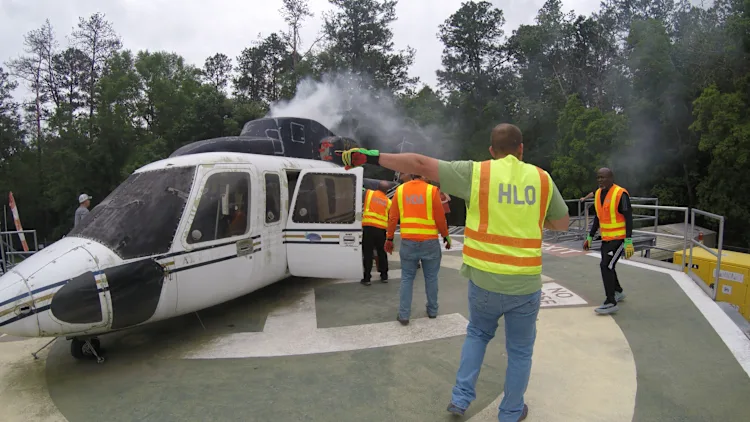 HLO Course - Responding to Simulated Helicopter Fire