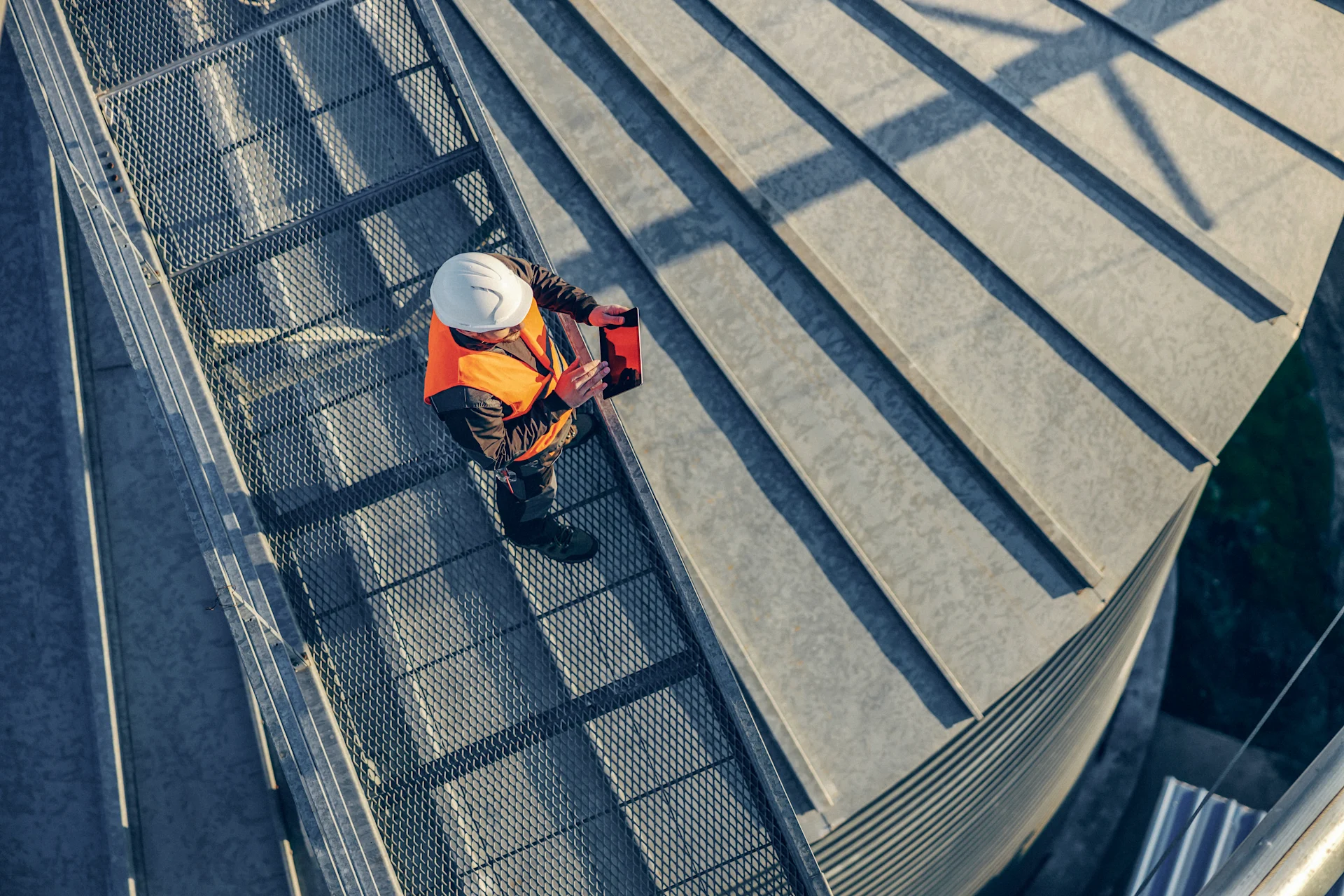 Industry worker on site