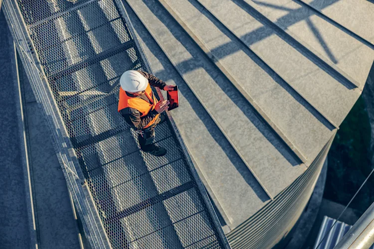 Industry worker on site