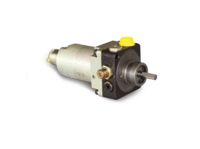A miniBooster HC2P series pressure intensifier used in battery-powered or pallet applications