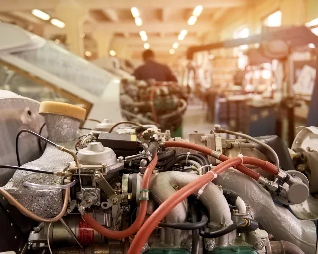 motor med kabelstrips