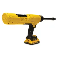 Akkubetriebenes, gelbes Setzgerät für Magazinniete